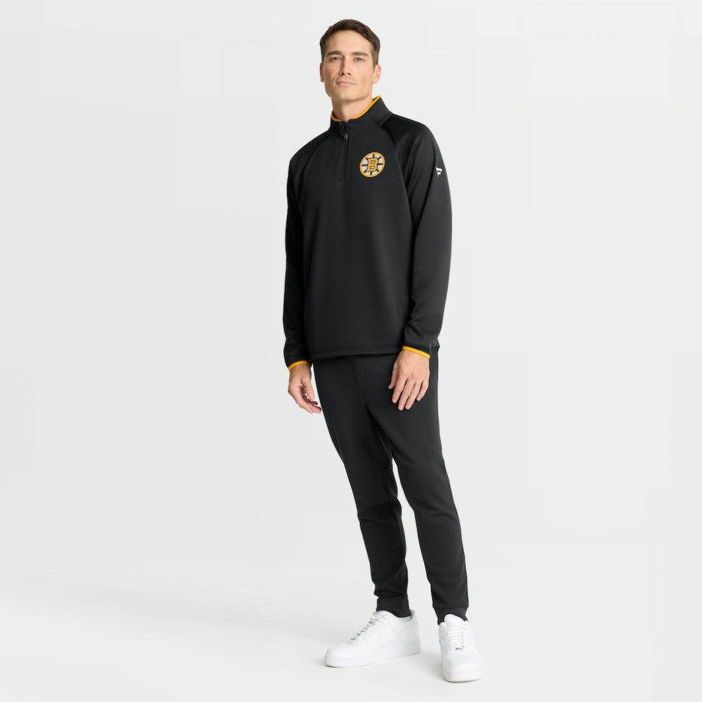 NHL Boston Bruins Fanatics Authentic Pro Rink Raglan Quarter-Zip Pullover