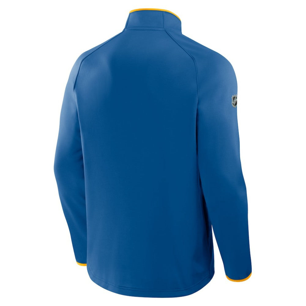 NHL St. Louis Blues Fanatics Authentic Pro Rink Raglan Quarter-Zip Pullover