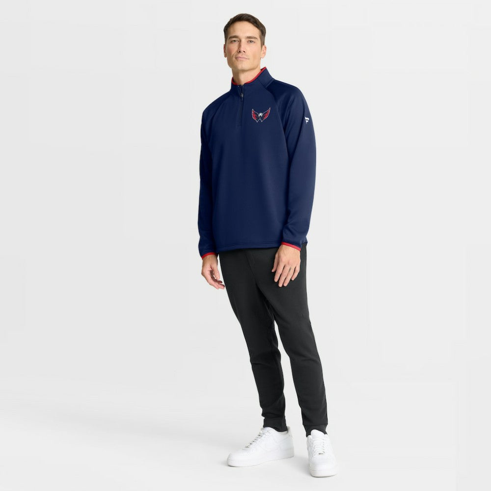 NHL Washington Capitals Fanatics Authentic Pro Rink Raglan Quarter-Zip Pullover