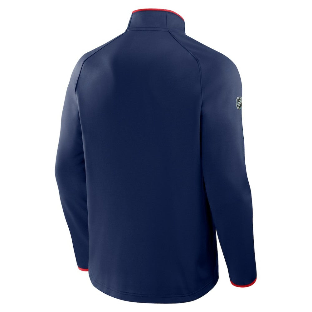 NHL Washington Capitals Fanatics Authentic Pro Rink Raglan Quarter-Zip Pullover