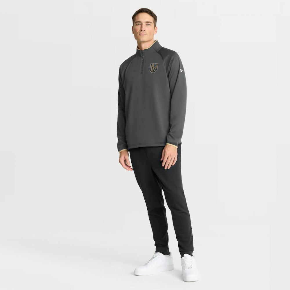 NHL Vegas Golden Knights Fanatics Authentic Pro Rink Raglan Quarter-Zip Pullover