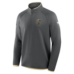 NHL Vegas Golden Knights Fanatics Authentic Pro Rink Raglan Quarter-Zip Pullover