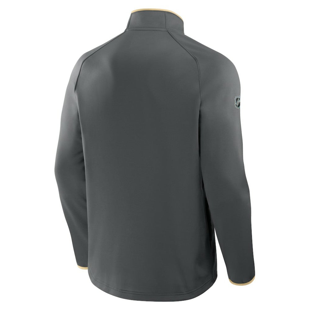 NHL Vegas Golden Knights Fanatics Authentic Pro Rink Raglan Quarter-Zip Pullover
