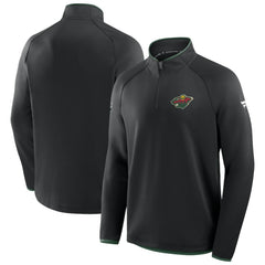 NHL Minnesota Wild Fanatics Authentic Pro Rink Raglan Quarter-Zip Pullover