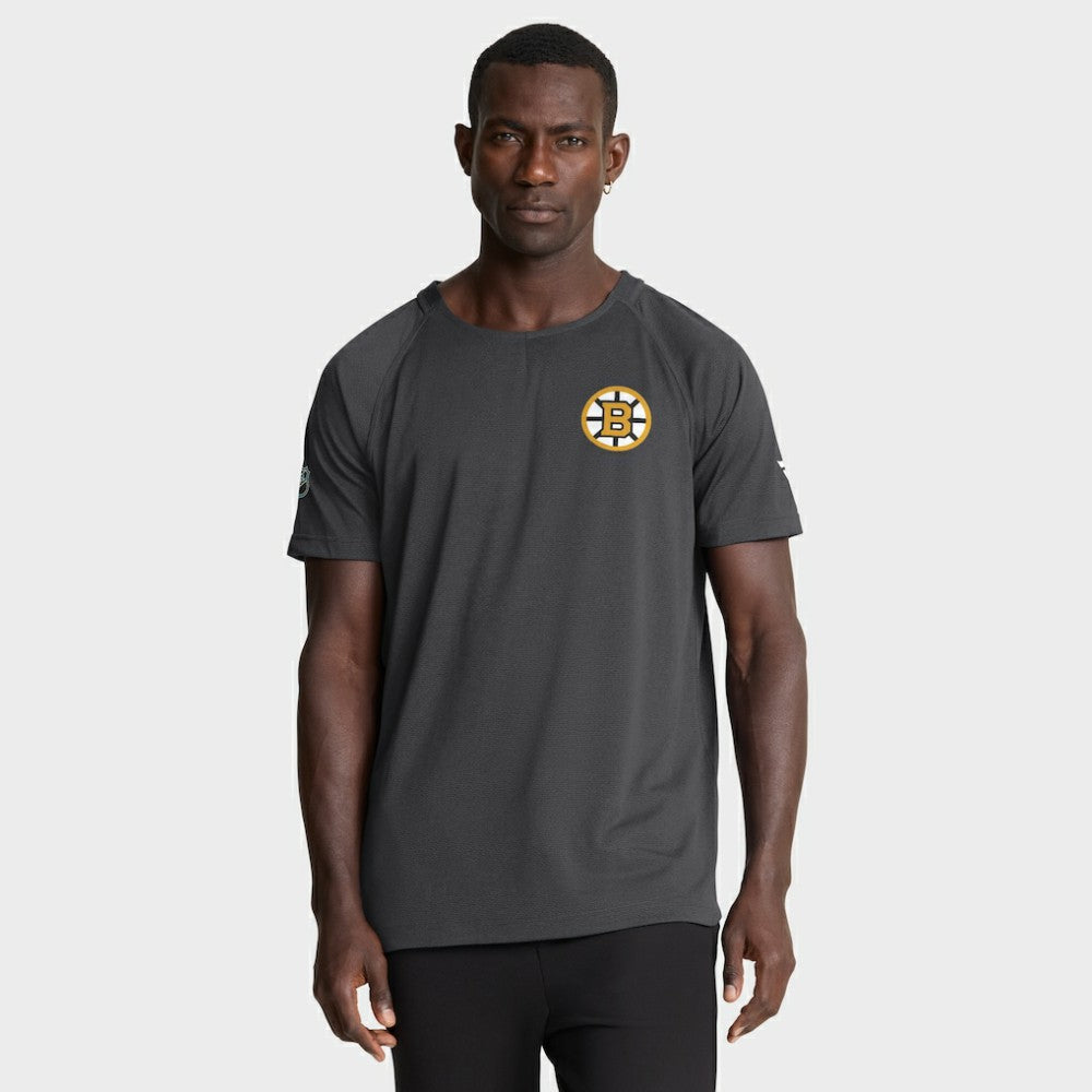 NHL Boston Bruins Fanatics Authentic Pro Rink Raglan Performance T-Shirt