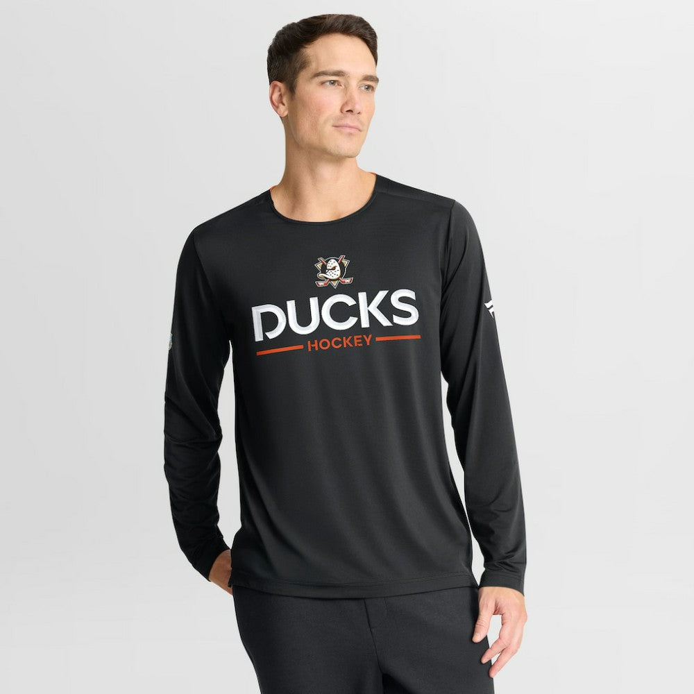 NHL Anaheim Ducks Fanatics Authentic Pro Rink Tech Long Sleeve T-Shirt