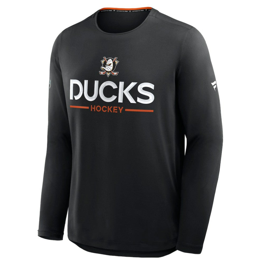 NHL Anaheim Ducks Fanatics Authentic Pro Rink Tech Long Sleeve T-Shirt