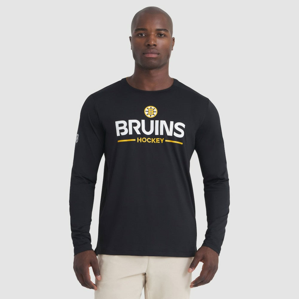 NHL Boston Bruins Fanatics Authentic Pro Rink Tech Long Sleeve T-Shirt