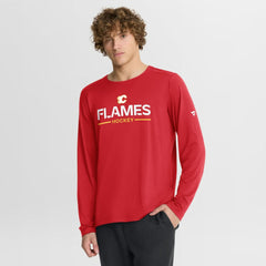 NHL Calgary Flames Fanatics Authentic Pro Rink Tech Long Sleeve T-Shirt