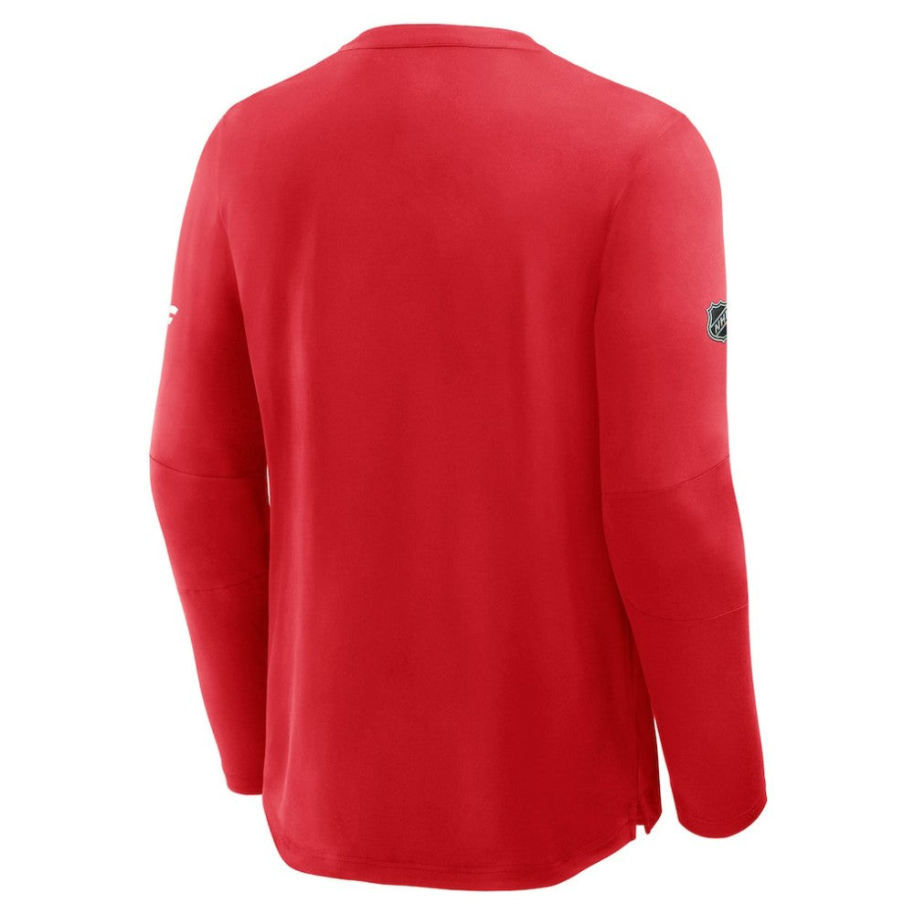 NHL Calgary Flames Fanatics Authentic Pro Rink Tech Long Sleeve T-Shirt