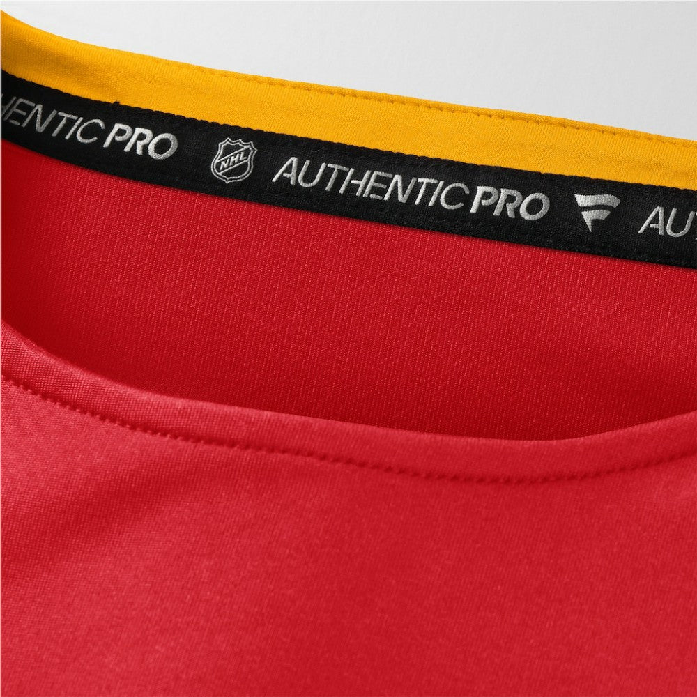 NHL Calgary Flames Fanatics Authentic Pro Rink Tech Long Sleeve T-Shirt