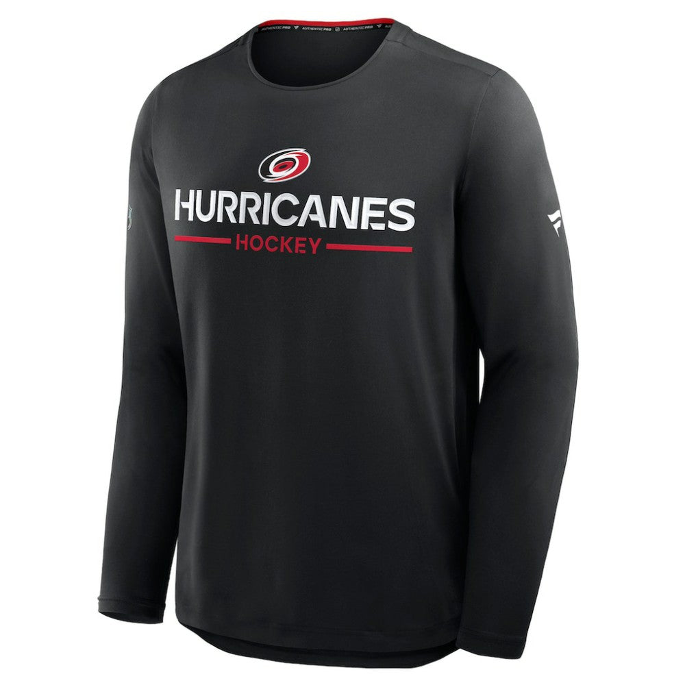 NHL Carolina Hurricanes Fanatics Authentic Pro Rink Tech Long Sleeve T-Shirt