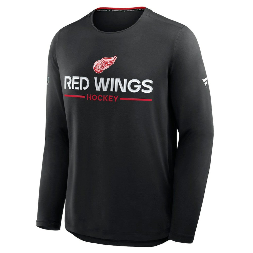 NHL Detroit Red Wings Fanatics Authentic Pro Rink Tech Long Sleeve T-Shirt