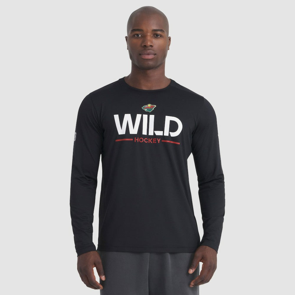 NHL Minnesota Wild Fanatics Authentic Pro Rink Tech Long Sleeve T-Shirt