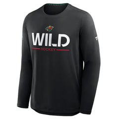 NHL Minnesota Wild Fanatics Authentic Pro Rink Tech Long Sleeve T-Shirt
