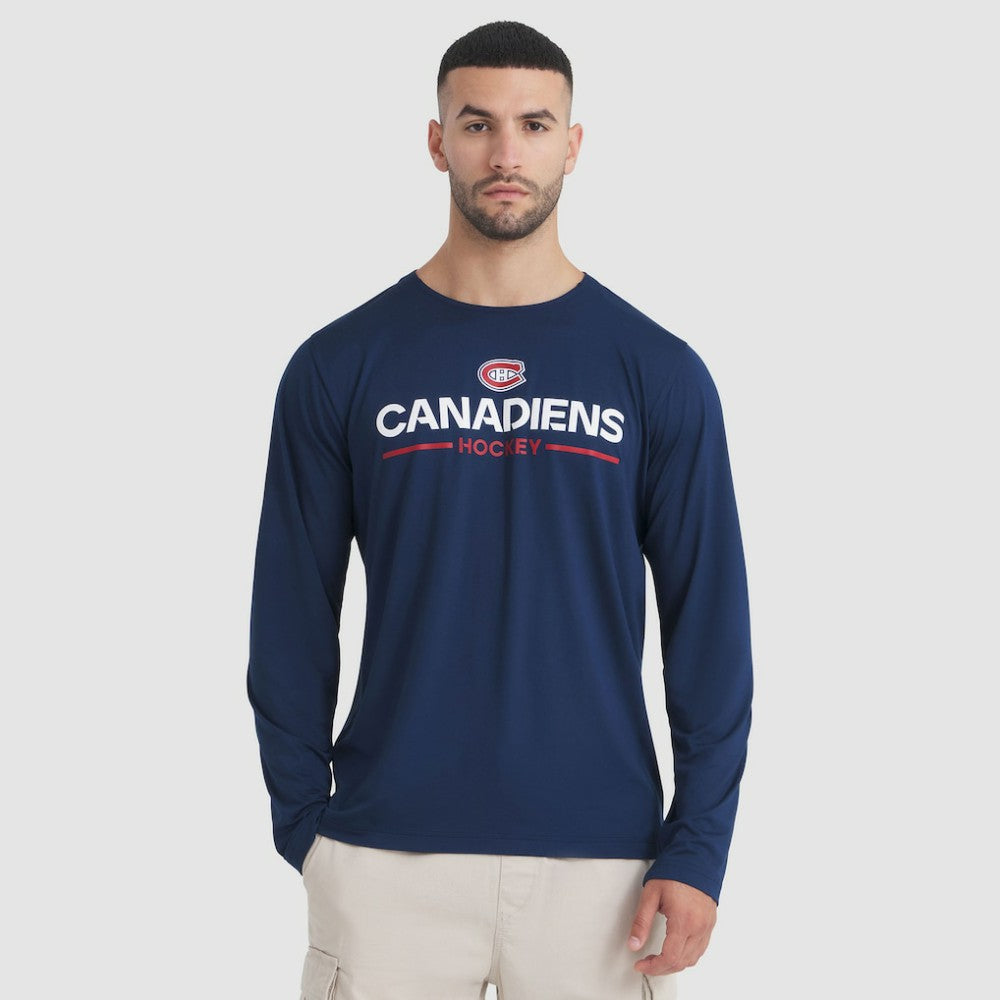 NHL Montreal Canadiens Fanatics Authentic Pro Rink Tech Long Sleeve T-Shirt