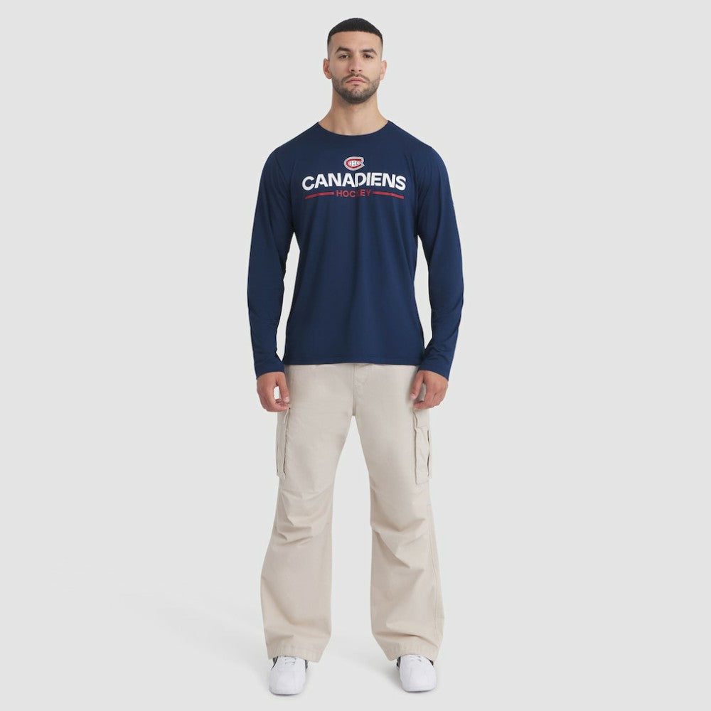 NHL Montreal Canadiens Fanatics Authentic Pro Rink Tech Long Sleeve T-Shirt