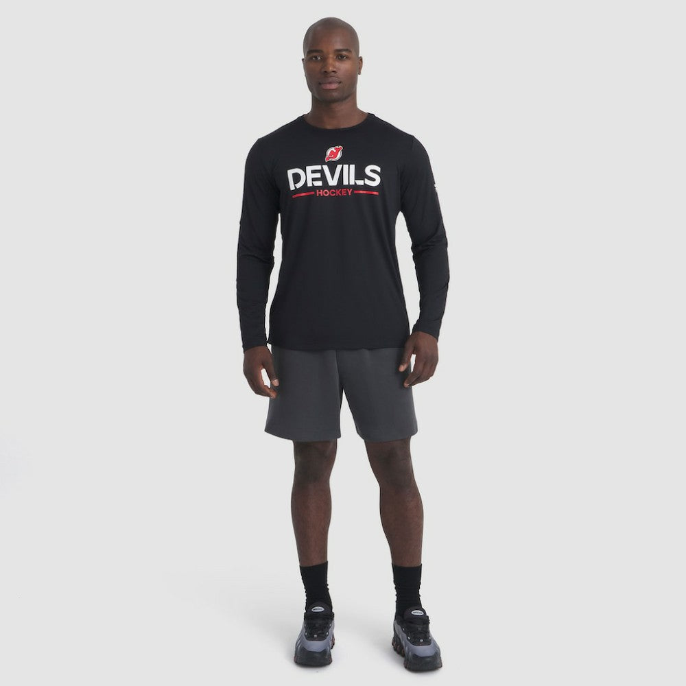 NHL New Jersey Devils Fanatics Authentic Pro Rink Tech Long Sleeve T-Shirt
