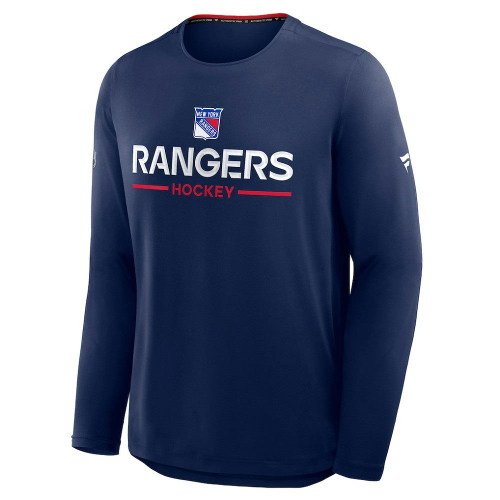 NHL New York Rangers Fanatics Authentic Pro Rink Tech Long Sleeve T-Shirt