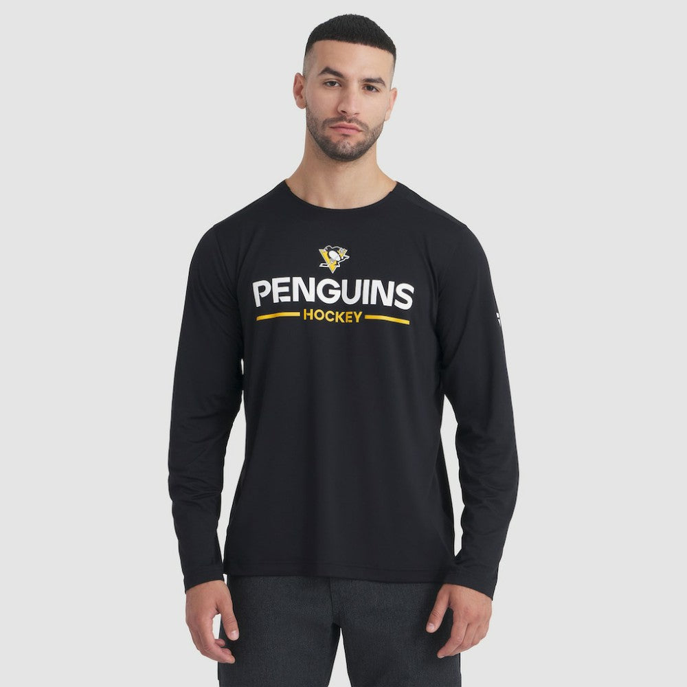 NHL Pittsburgh Penguins Fanatics Authentic Pro Rink Tech Long Sleeve T-Shirt