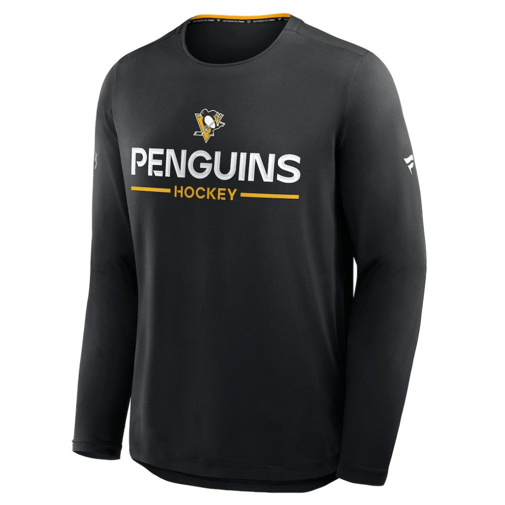 NHL Pittsburgh Penguins Fanatics Authentic Pro Rink Tech Long Sleeve T-Shirt