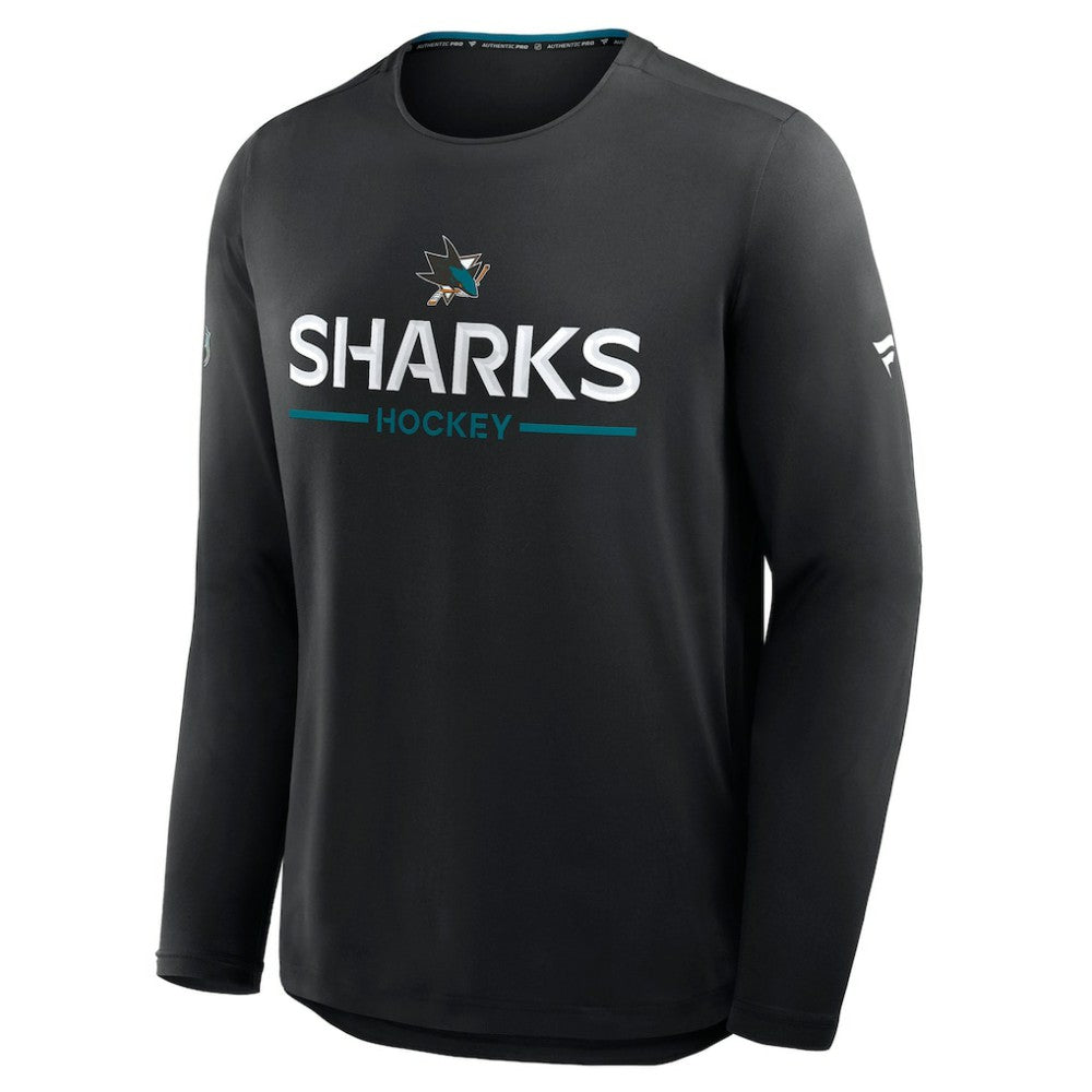 NHL San Jose Sharks Fanatics Authentic Pro Rink Tech Long Sleeve T-Shirt