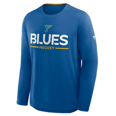 NHL St. Louis Blues Fanatics Authentic Pro Rink Tech Long Sleeve T-Shirt