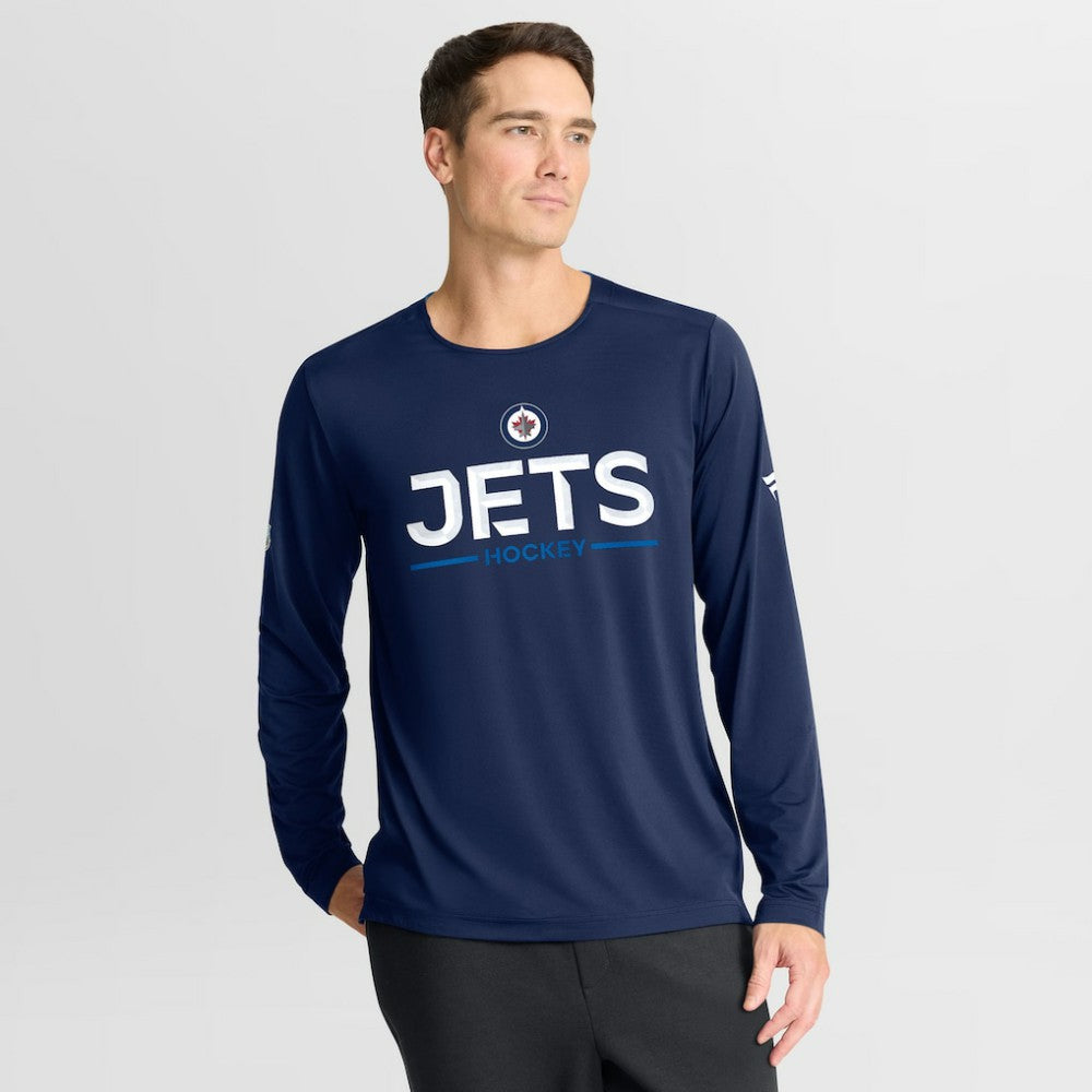 NHL Winnipeg Jets Fanatics Authentic Pro Rink Tech Long Sleeve T-Shirt