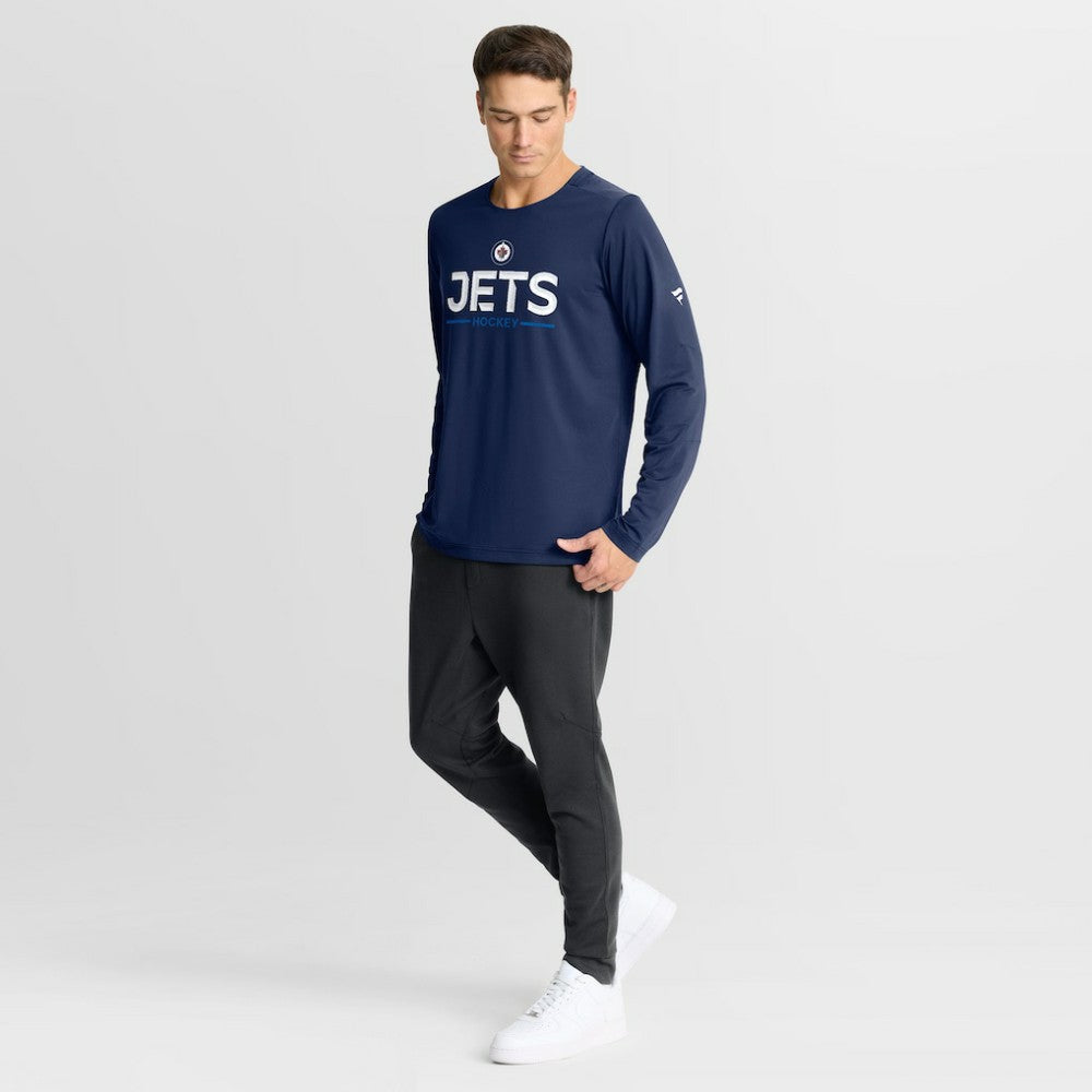 NHL Winnipeg Jets Fanatics Authentic Pro Rink Tech Long Sleeve T-Shirt