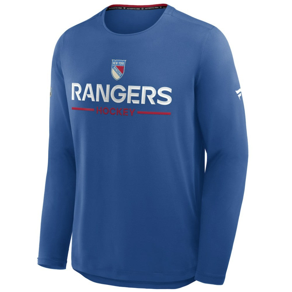 NHL New York Rangers Fanatics Authentic Pro Rink Centennial Tech Long Sleeve T-Shirt