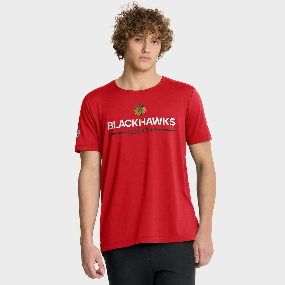 NHL Chicago Blackhawks Fanatics Authentic Pro Rink Tech T-Shirt
