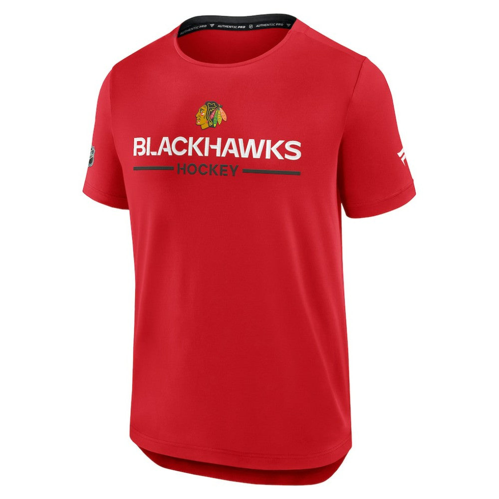 NHL Chicago Blackhawks Fanatics Authentic Pro Rink Tech T-Shirt