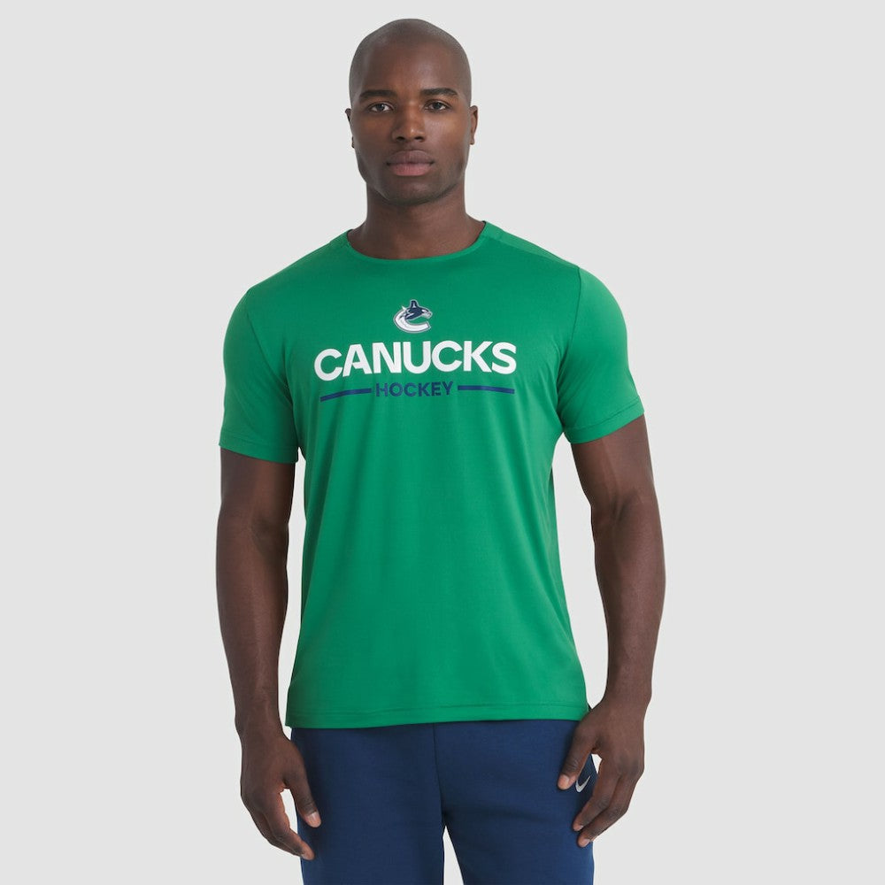 NHL Vancouver Canucks Fanatics Authentic Pro Rink Tech T-Shirt