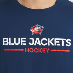NHL Columbus Blue Jackets Fanatics Authentic Pro Rink Tech T-Shirt