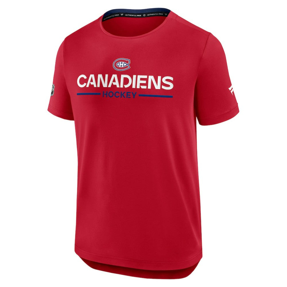 NHL Montreal Canadiens Fanatics Authentic Pro Rink Tech T-Shirt