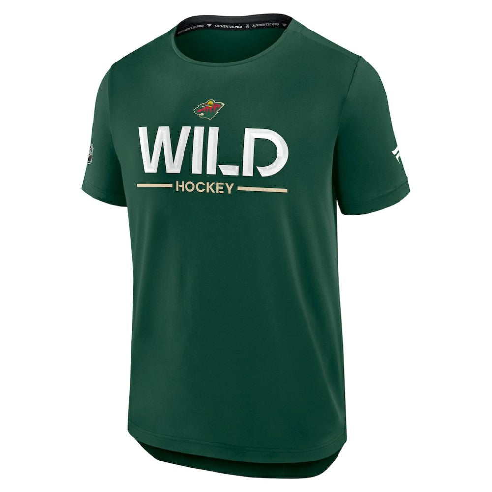 NHL Minnesota Wild Fanatics Authentic Pro Rink Tech T-Shirt