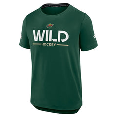 NHL Minnesota Wild Fanatics Authentic Pro Rink Tech T-Shirt