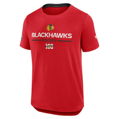 NHL Chicago Blackhawks Fanatics Authentic Pro Centennial Rink Tech T-Shirt
