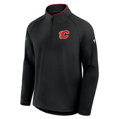 NHL Calgary Flames Fanatics Authentic Pro Rink Training Quarter-Zip Pullover