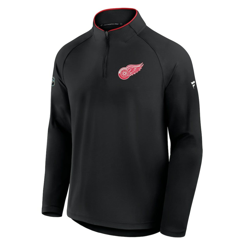 NHL Detroit Red Wings Fanatics Authentic Pro Rink Training Quarter-Zip Pullover