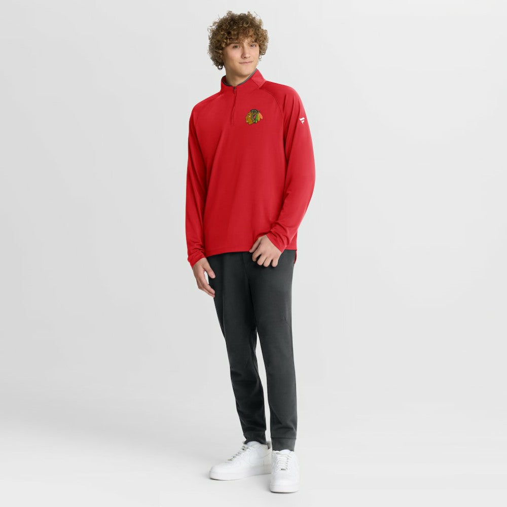 NHL Chicago Blackhawks Fanatics Authentic Pro Rink Training Quarter-Zip Pullover