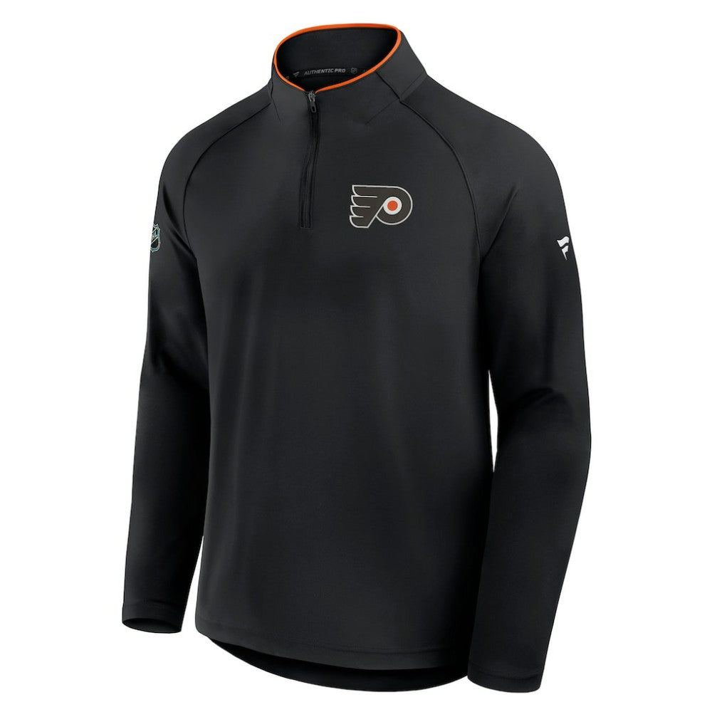 NHL Philadelphia Flyers Fanatics Authentic Pro Rink Training Quarter-Zip Pullover