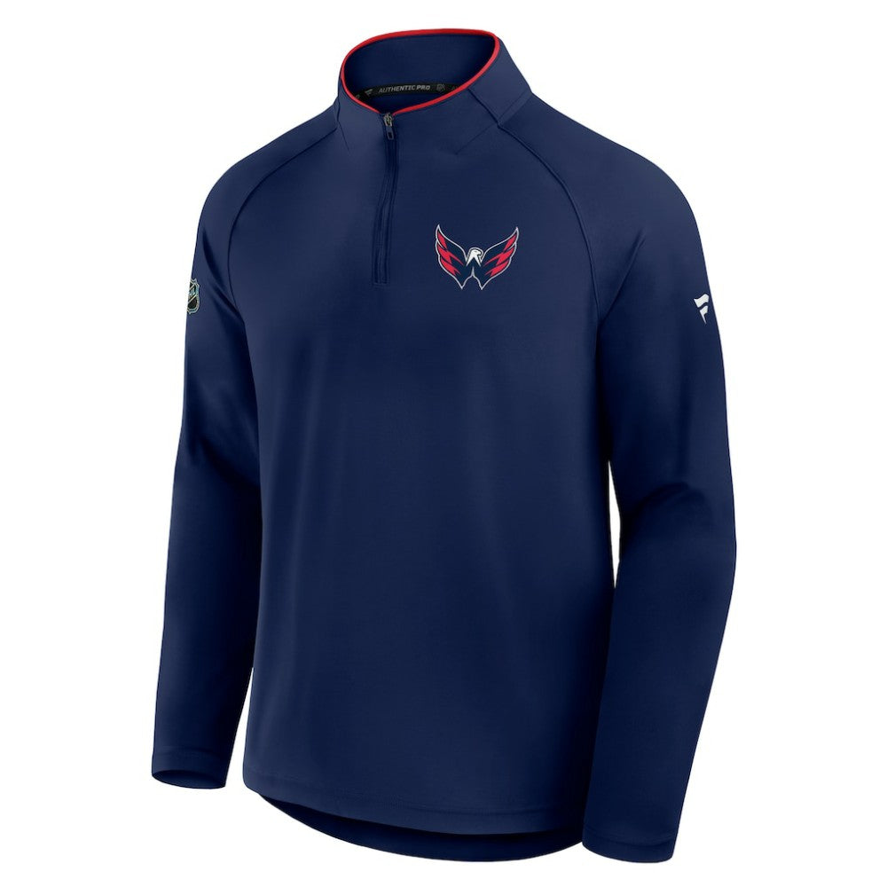 NHL Washington Capitals Fanatics Authentic Pro Rink Training Quarter-Zip Pullover
