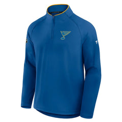 NHL St. Louis Blues Fanatics Authentic Pro Rink Training Quarter-Zip Pullover
