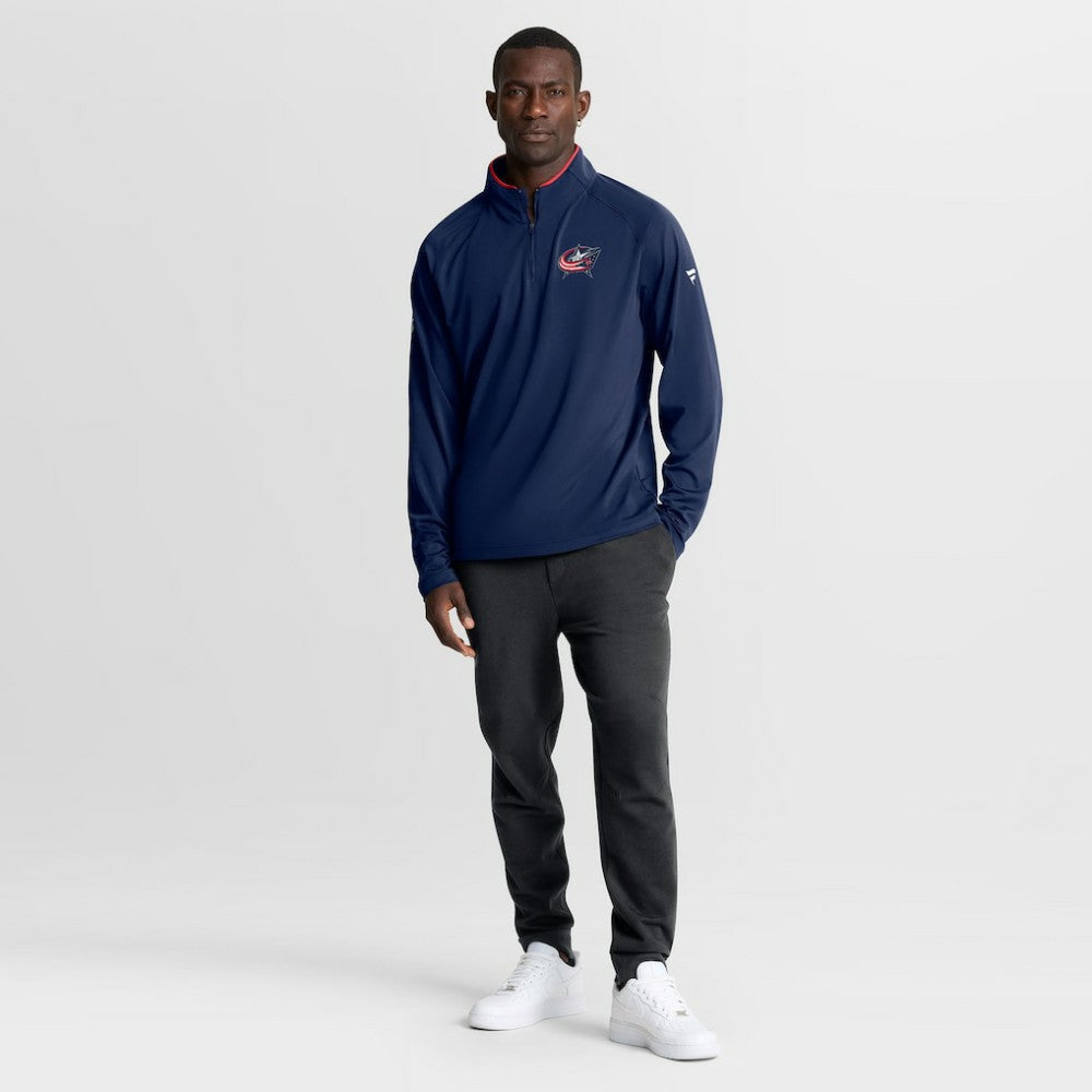 NHL Columbus Blue Jackets Fanatics Authentic Pro Rink Training Quarter-Zip Pullover
