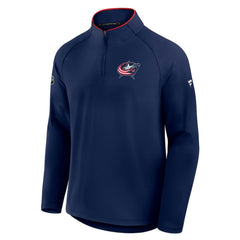 NHL Columbus Blue Jackets Fanatics Authentic Pro Rink Training Quarter-Zip Pullover