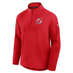 NHL New Jersey Devils Fanatics Authentic Pro Rink Training Quarter-Zip Pullover