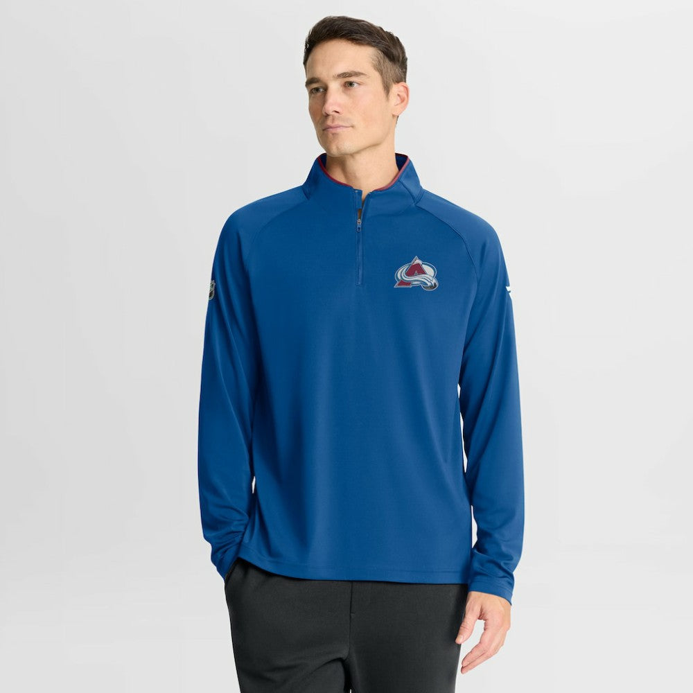 NHL Colorado Avalanche Fanatics Authentic Pro Rink Training Quarter-Zip Pullover