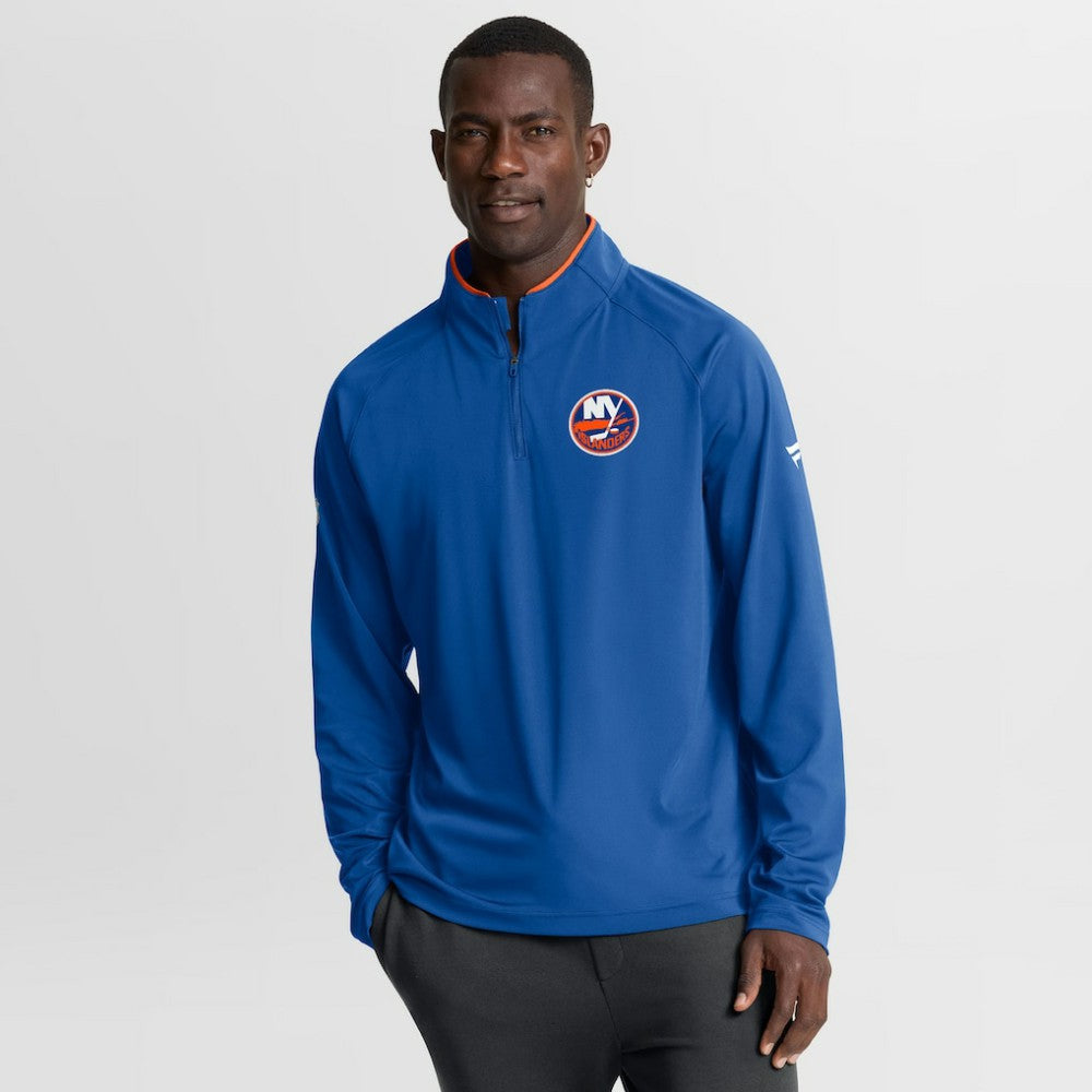 NHL New York Islanders Fanatics Authentic Pro Rink Training Quarter-Zip Pullover