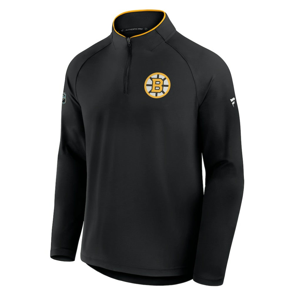 NHL Boston Bruins Fanatics Authentic Pro Rink Training Quarter-Zip Pullover